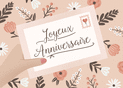 Fleurs &eacute;clatantes pour un anniversaire joyeux